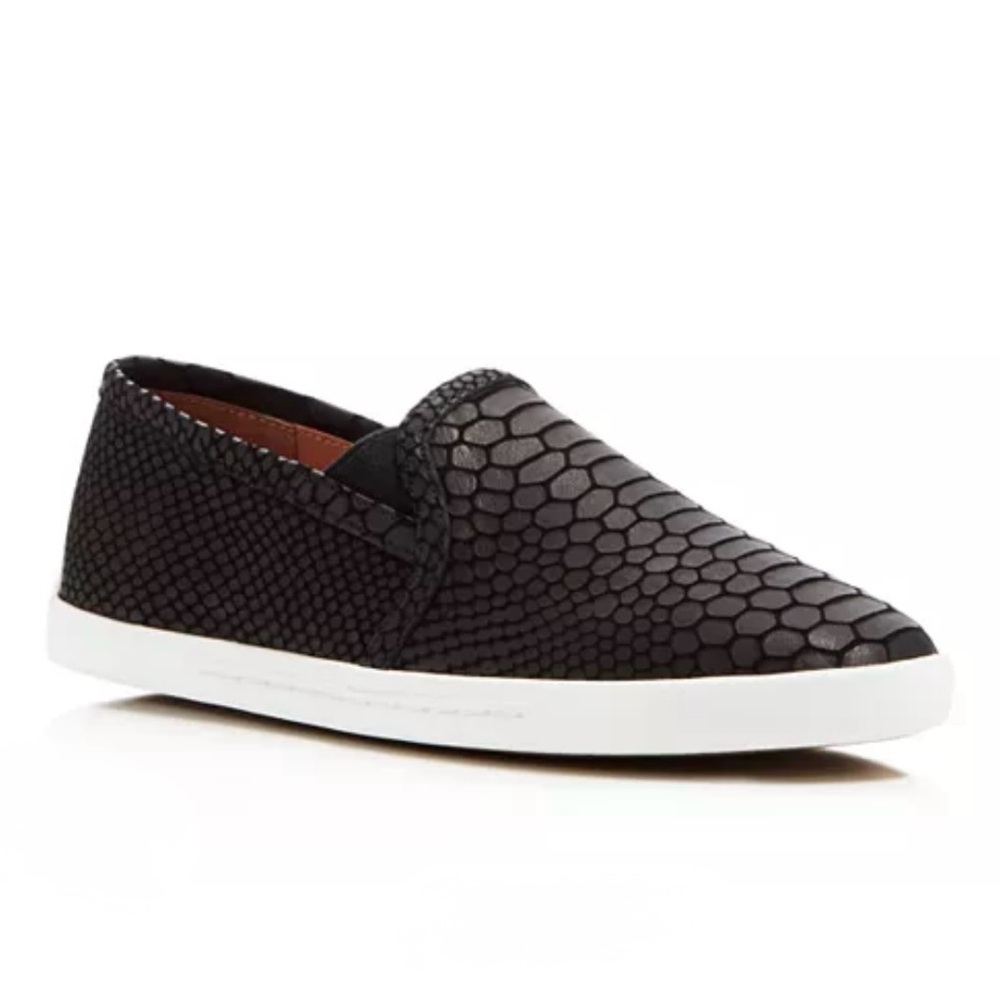 Joie Women's Kidmore Embossed Leather Slip-On Sneakers Women’s Black Size 6